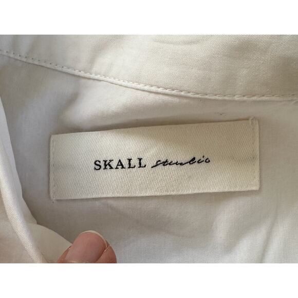 NWT Skall Studio Button Up Shirt Size 36 Women’s White Short Sleeve - Picture 3 of 8